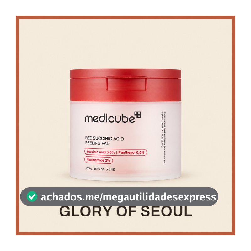 MEDICUBE Red Succinic Acid Peeling Pad, 155g (70 sheets)