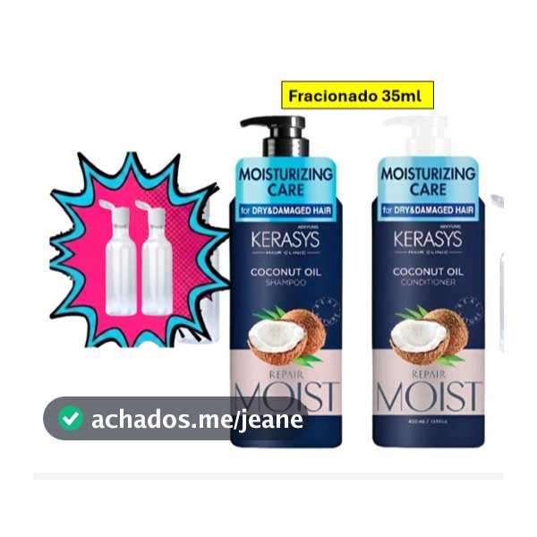 Kerasys Coconut Oil shampoo e condicionador - 2x35ml.