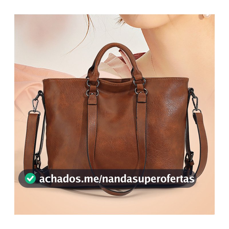 Bolsa Feminina Sacola Espaçosa Bolsa Tote Feminina Grande De Couro Pu Bolsa De Mão De Qualidade Couro De Alto Padrão