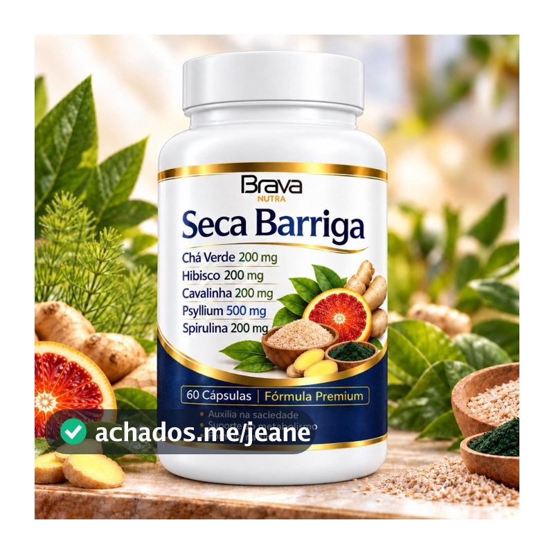 Psyllium + Chá Verde | 60 Cápsulas | Envio Rápido | Fórmula Premium