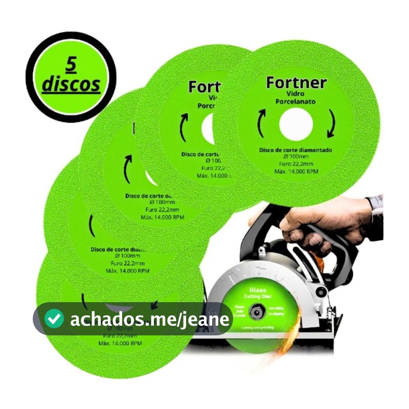 Disco De Corte Vidro Porcelanato Diamantado Granito Mármore Espelho