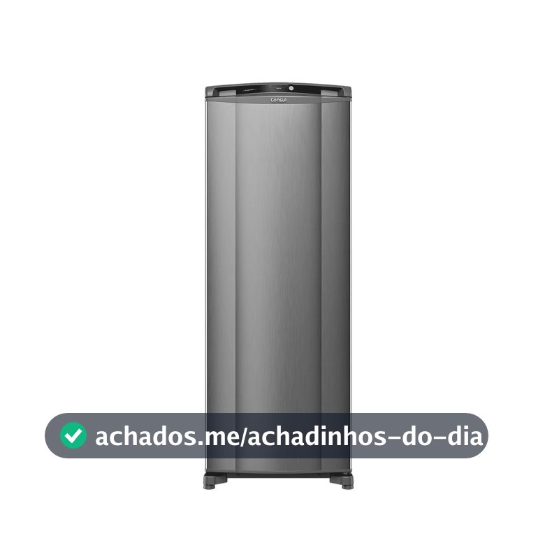 Geladeira Frost Free 337L com Espaço Extra Frio cor Inox Consul  - CRB39MK