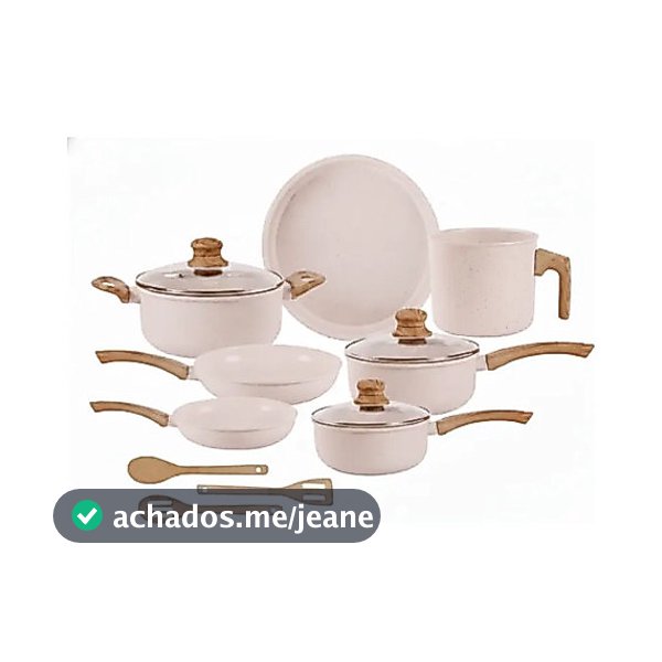 Jogo De Panelas Cerâmico Indução Tuut Ecoglide 10 Peças Branco