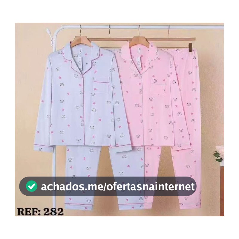Pijama Americano Comfort - Soft Corações (Ref: 265)