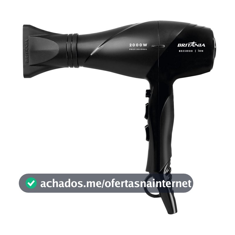 Secador de Cabelos Britânia 6 Combinações 2100W BSC2000