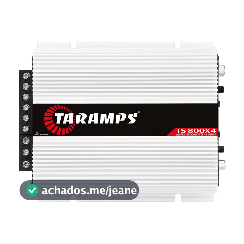 Módulo Amplificador Taramps TS800 800W Rms 4 Canais 2 Ohms