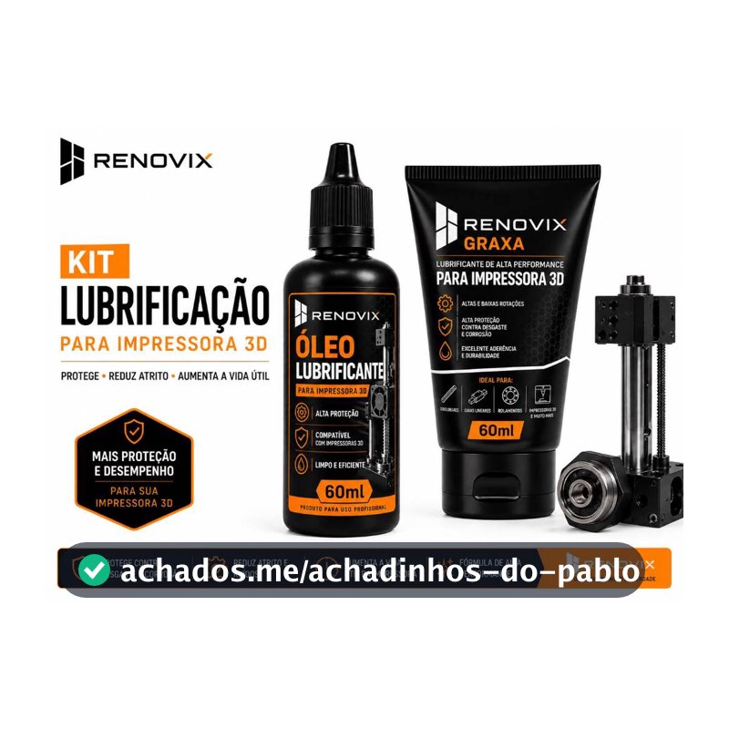 kit Oleo Lubrificante + Graxa Branca com PTFE