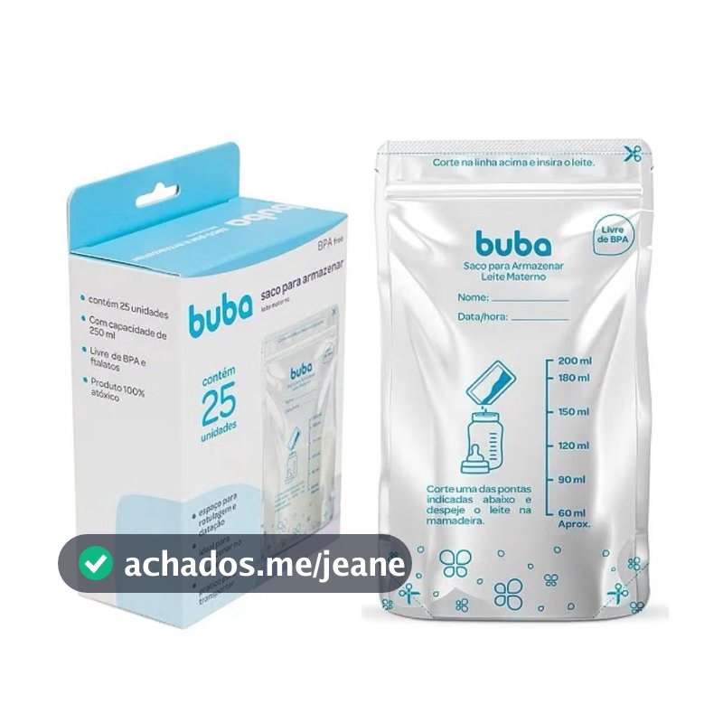 Kit 25/50/100 Saco Para Armazenar Leite Materno Saquinhos Congelar Leite Maternidade Bebê Buba