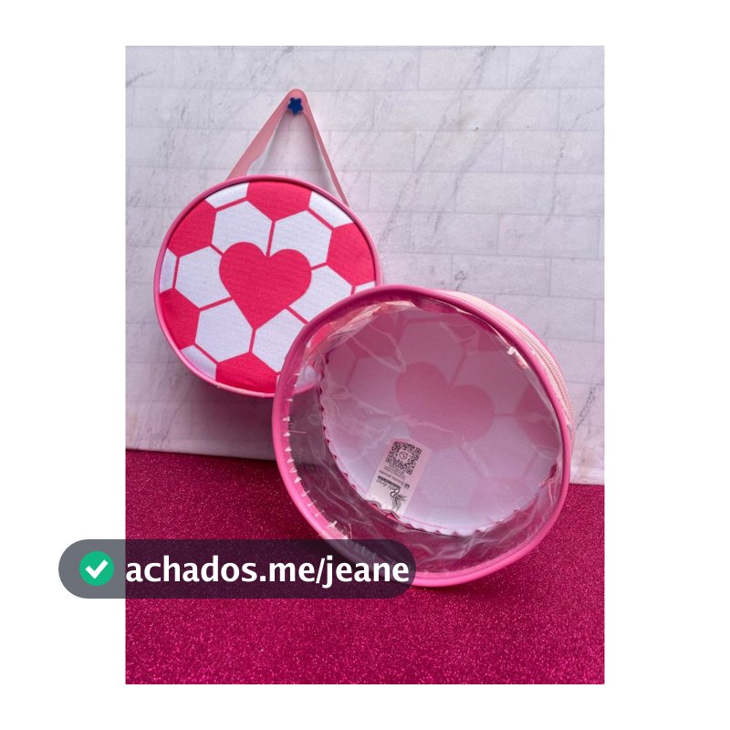 Maletinha Bag de Mão Redonda Personalizada Futebol Festa Aniversário Lembrancinha Infantil bolsinha