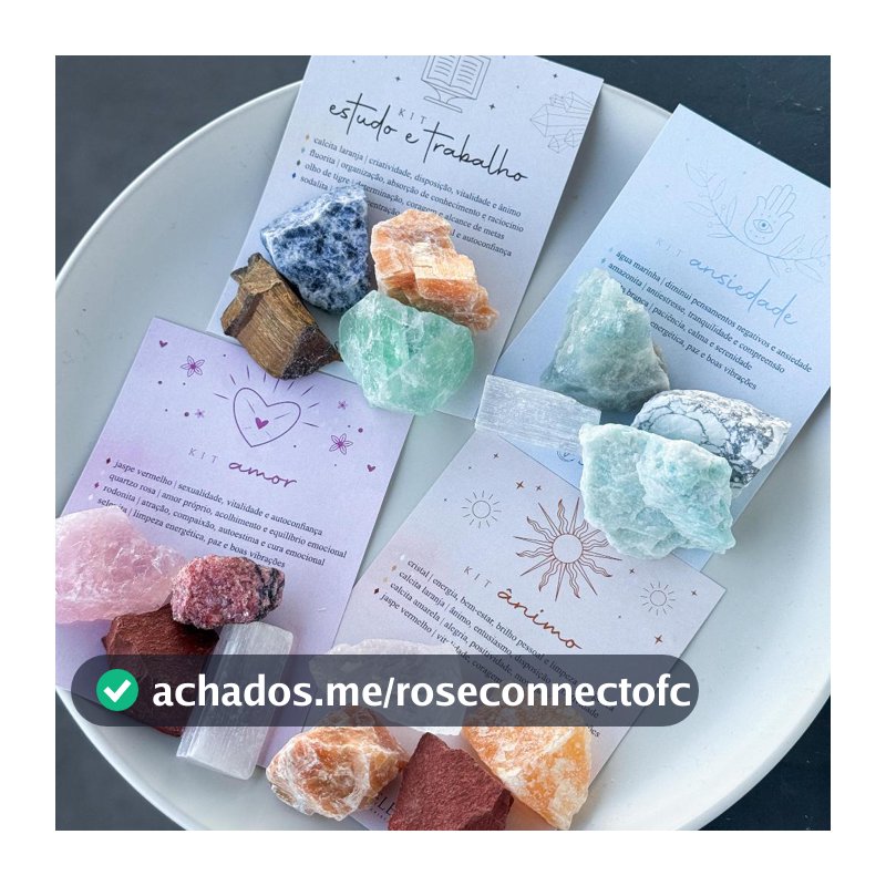 KIT PEDRAS NATURAIS - Pedras 100% naturais