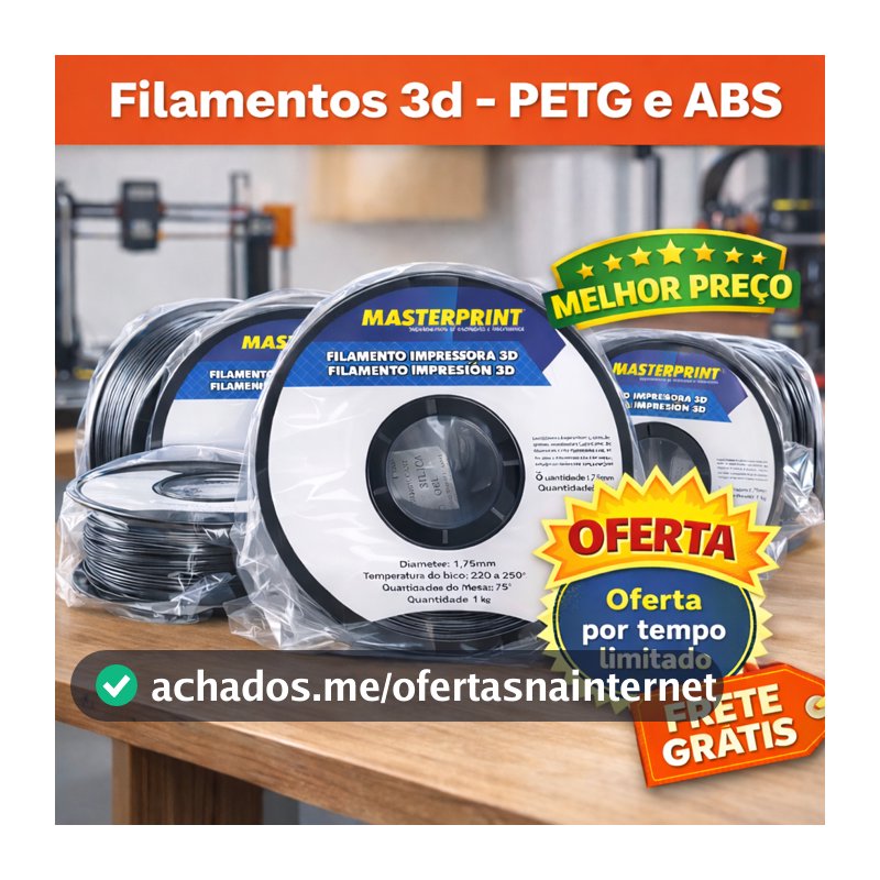 Filamento PETG rolo 1 kg Impressora 3d Creality Bambo ABS PLA