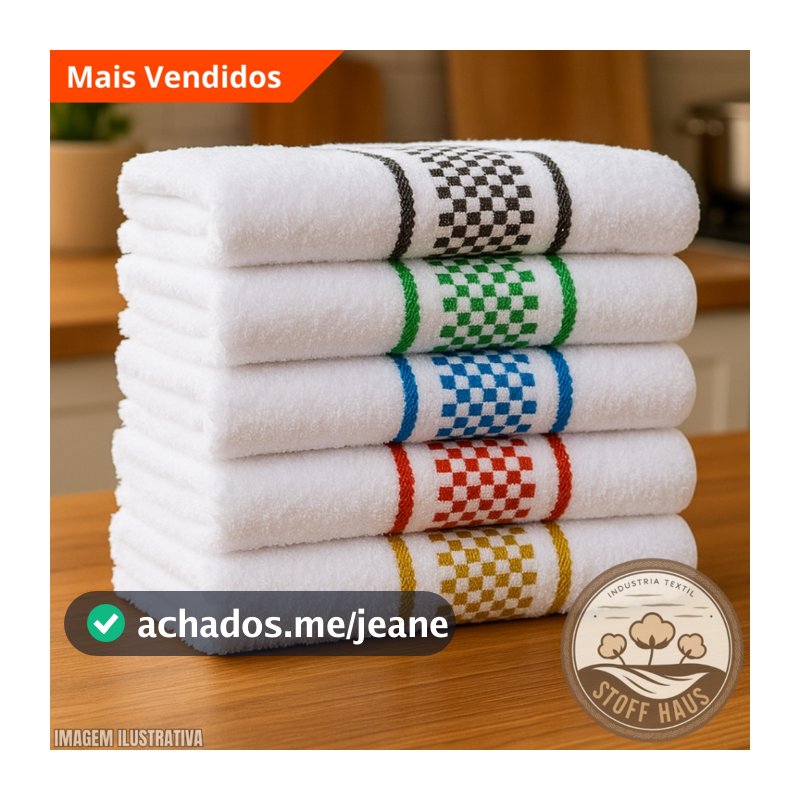 Super Kit 10 / 05 Panos de Prato/Copa Premium 100% Algodão Atoalhada Felpuda Grande Toalha Cozinha