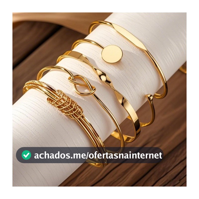 5 Conjuntos Bracelete Para Uso Diário Conforto Inigualável E Fabricação Com Técnicas Aperfeiçoadas