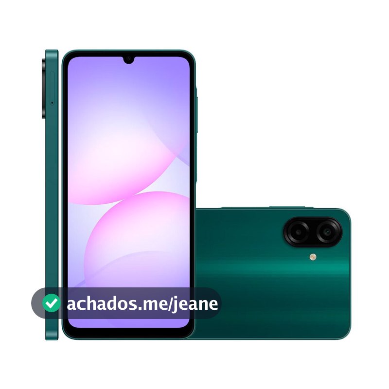 Smartphone A07 256 GB Câmera 50 MP + 2 MP 4G Verde A075M Samsung