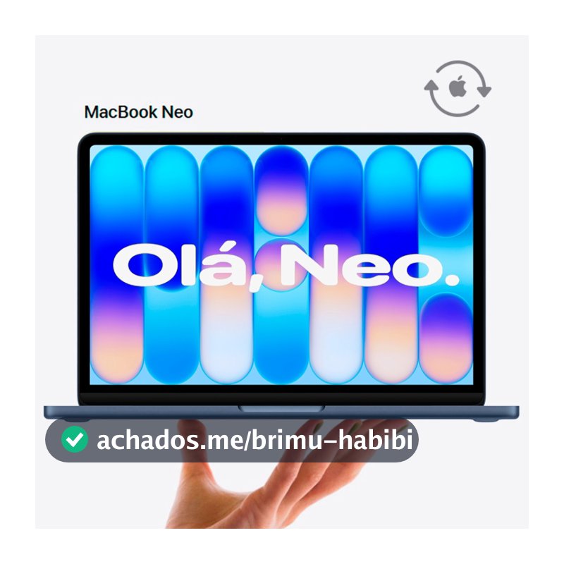 Notebook MacBook Neo Apple CPO 13" Chip A18 Pro CPU de 6 núcleos GPU de 5 núcleos 8GB RAM 256GB