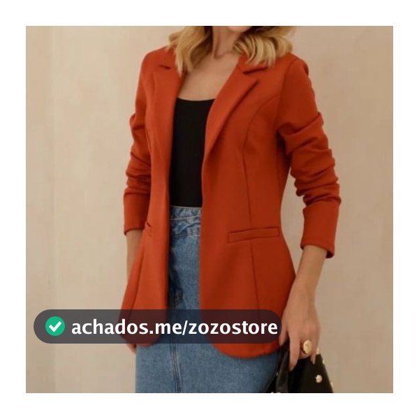 Blazer Feminino marca Kessey Original Terninho Casaquinho Social Casual Moderno Elegante Confortavel Max Longo