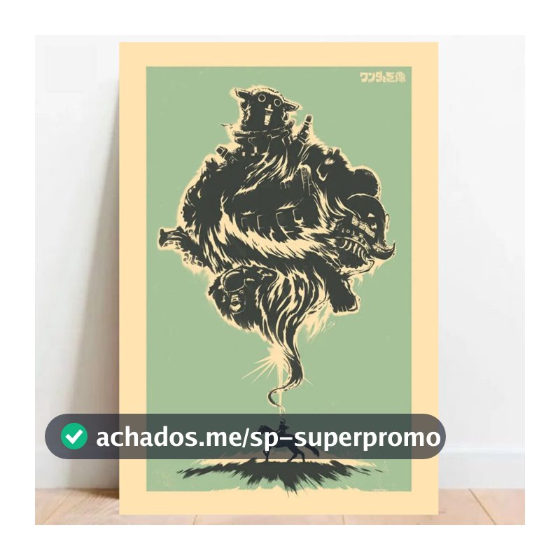 Quadro Placa Decorativo geek Gamer Shadow Of The Colossus geek world 03