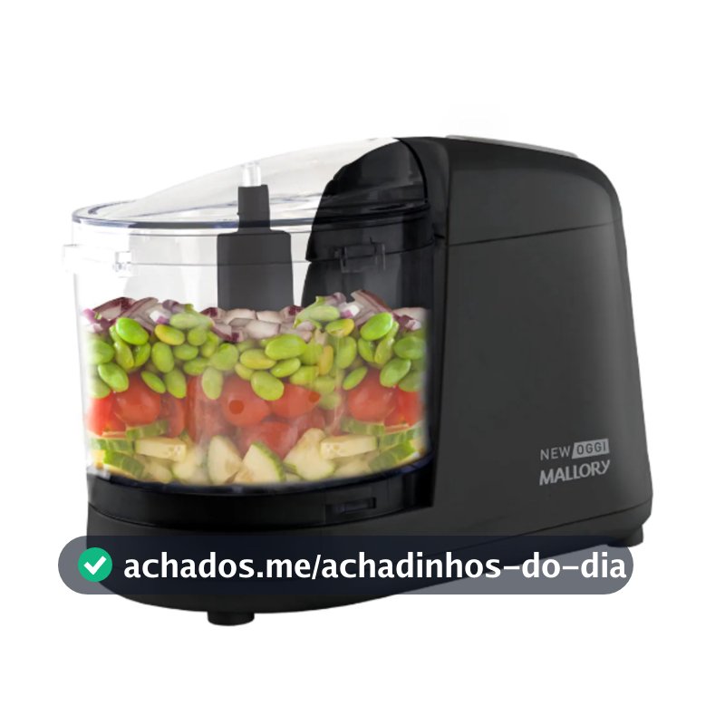 Processador Triturador De Alimentos New Oggi Mallory Cor Preto