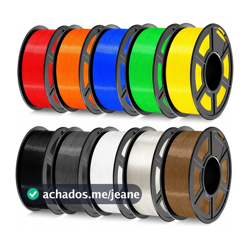 Filamento PETG Premium 1Kg 1.75mm Impressão 3D Alta Qualidade Profissional Varias Cores