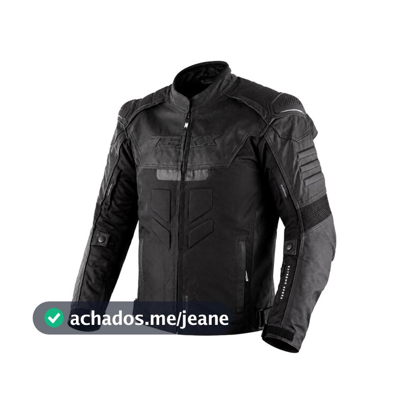 Jaqueta Texx Falcon V2 Preto Masculina Couro Impermeável