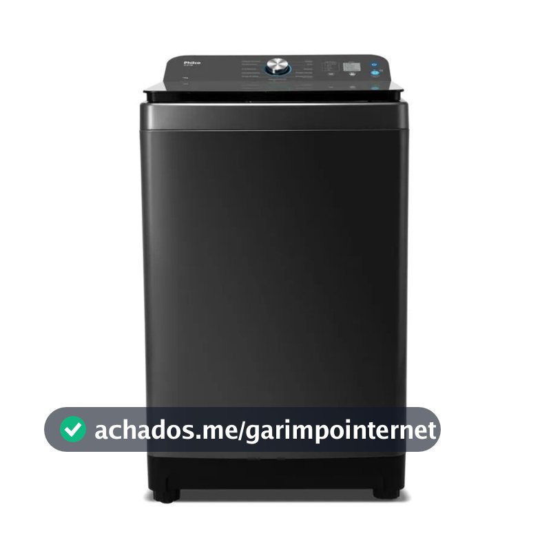 Máquina de Lavar 14 Kg Philco Preto PLR14B 12 Programas de Lavagem