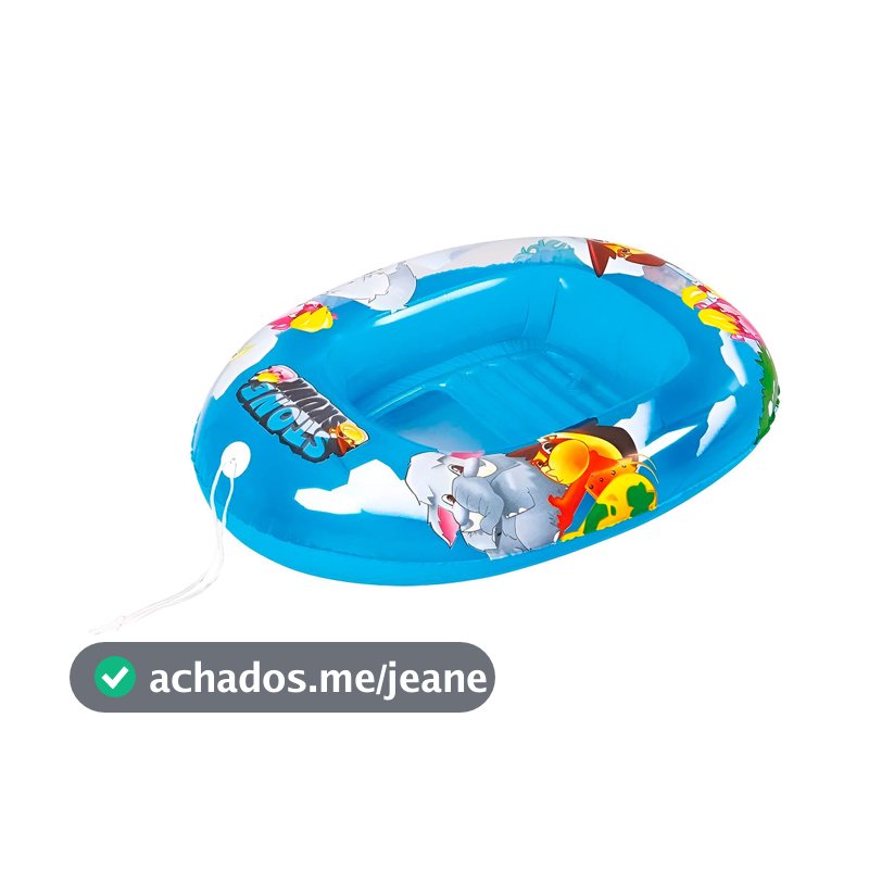 Boia Bote Inflável Infantil Bichinhos para Piscina e Praia