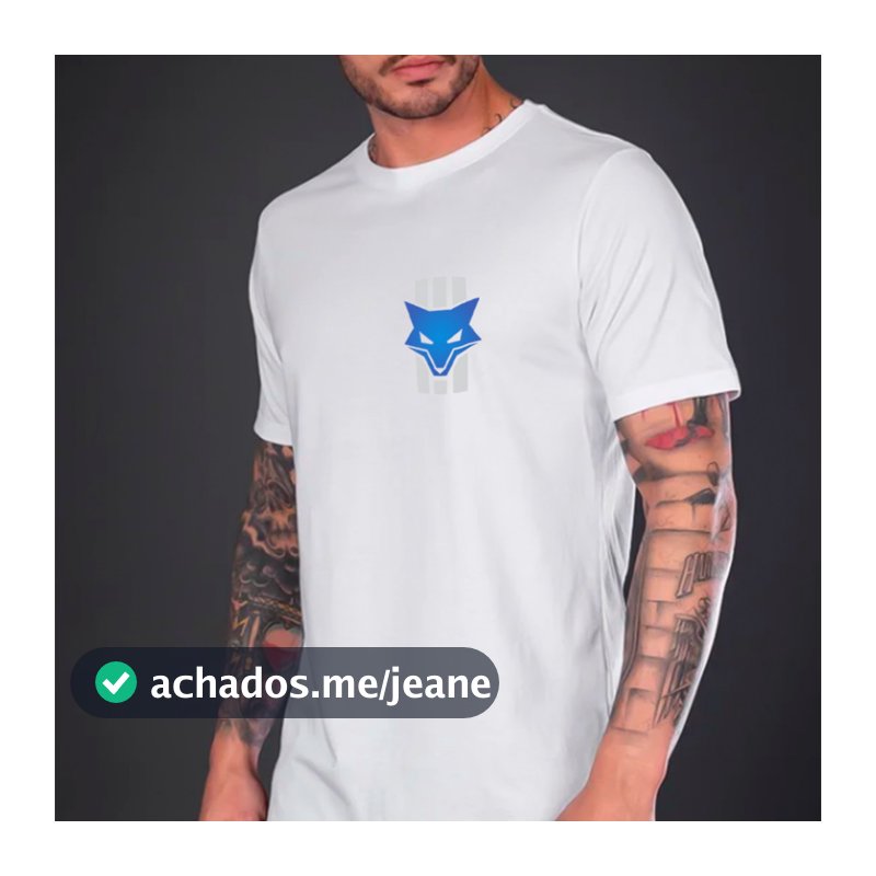 Camiseta Masculina Raposa Cruzeiro Camiseta 100% Algodão Camisetão Solta Plus Size Camiseta - polar.clothing