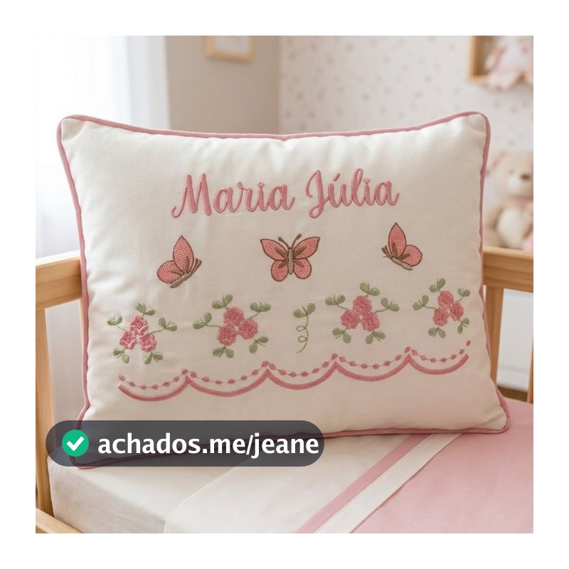 Kit Leito Maternidade Percal Palha 100% algodão 2 Peças Manta  Travesseiro Personalizado | Kit Maternidade Recém-Nascido