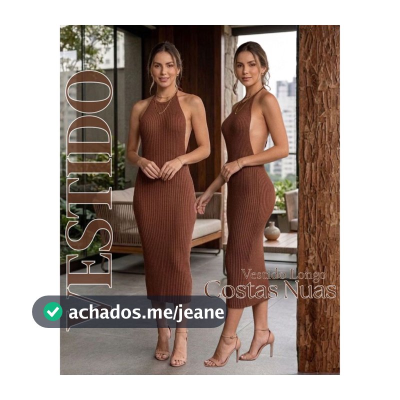 Vestido Midi Feminino Tricot Canelado Cordão Com Amarração Frente Única Costas Nuas Elegante Verão