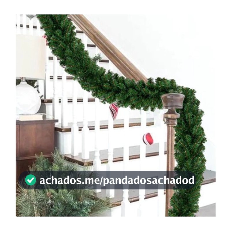 Festão Aramado Galhos Verde Cru Enfeite de Natal Rattan Decoração Natalina Ambientes Diversos - XL3227