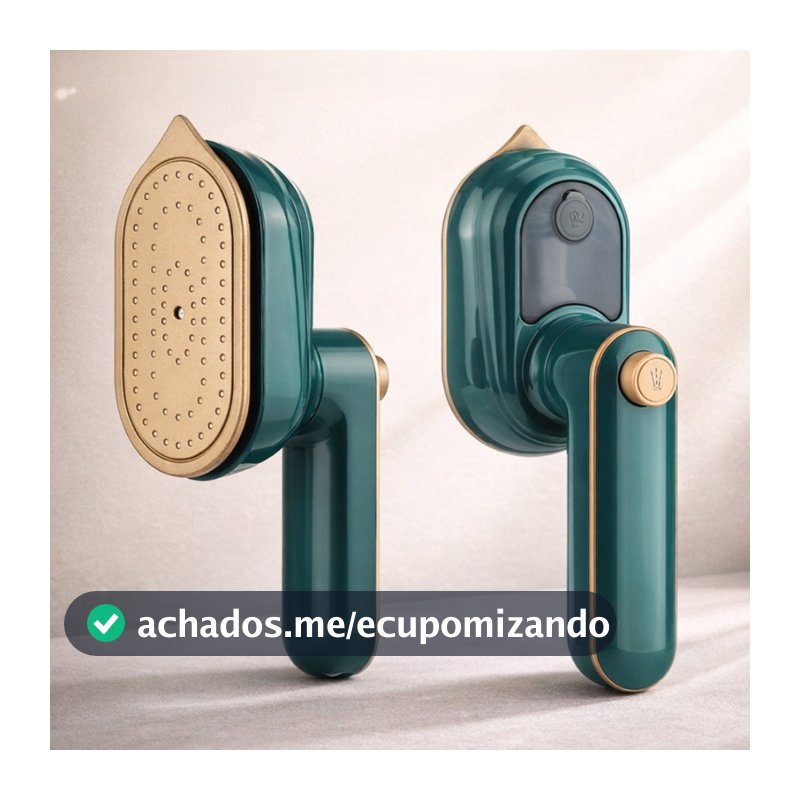 Ferro de Passar Roupas Portátil Dobrável Pequeno Bivolt para Casa Viagem Dormitório e Escritório