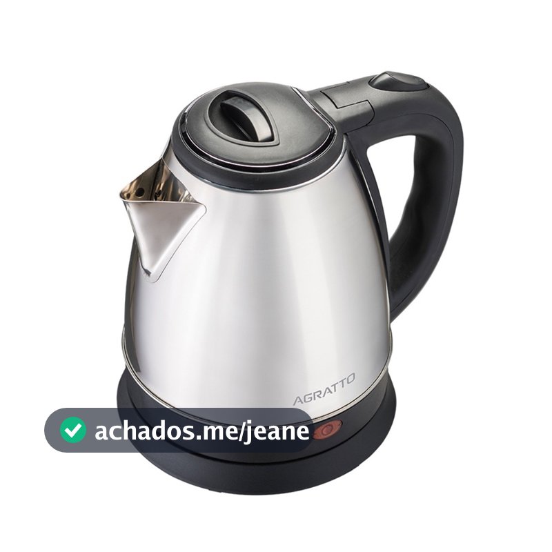 Chaleira Elétrica Inox 1,8L Agratto 127v e 220v