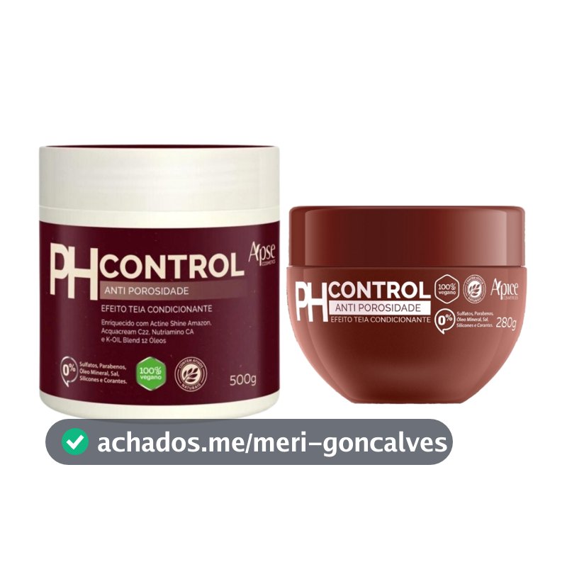 Mascara Ph Control Anti Porosidade Capilar Condicionante Vegano Profissional Apice - Escolha