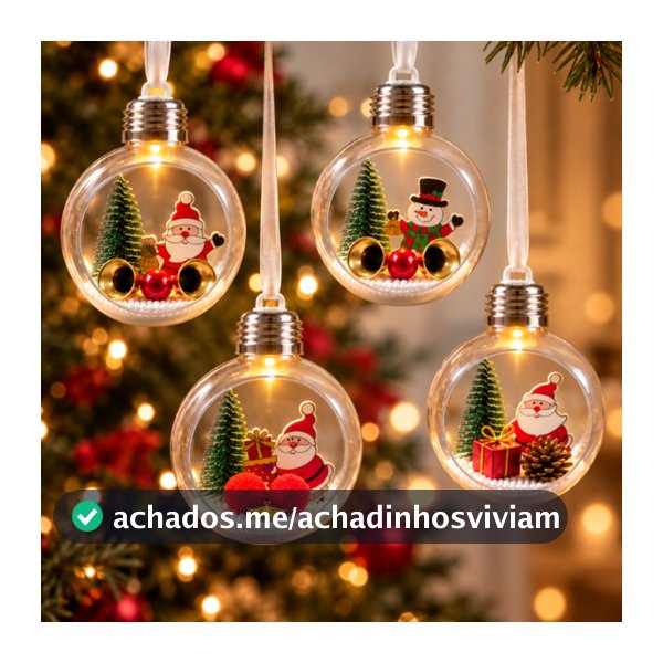 Kit Bola De Natal Enfeite Para Arvore De Natal Decoração Led Pisca Pisca Enfeite De Natal