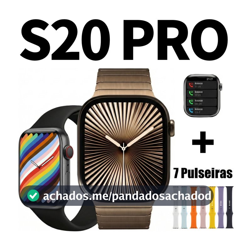 2026 Novo Watch S20 PRO Max Relógio 10 Smart Watch Homens BT Chamada Sempre Em Exibição Temperatura