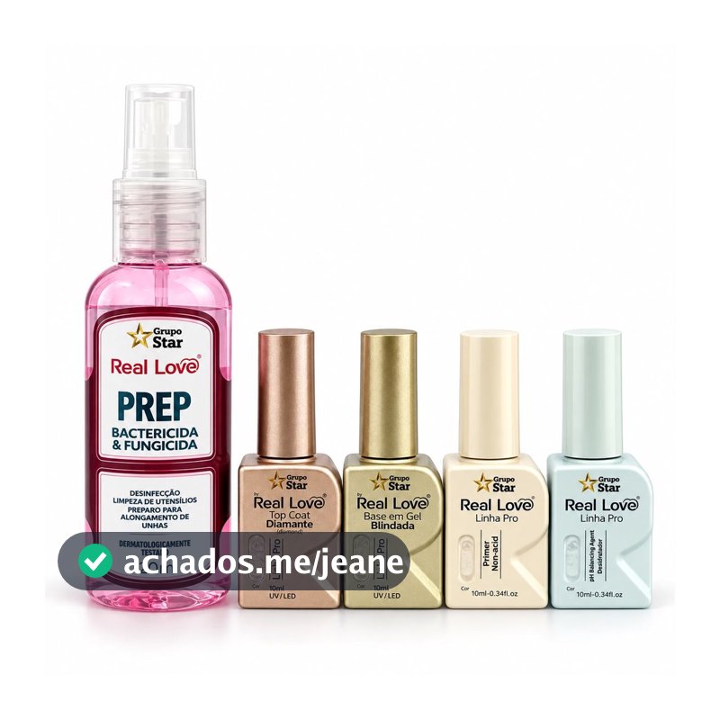 kit Preparação de Unha Linha Pro Real Love - Real Love 5 Peças