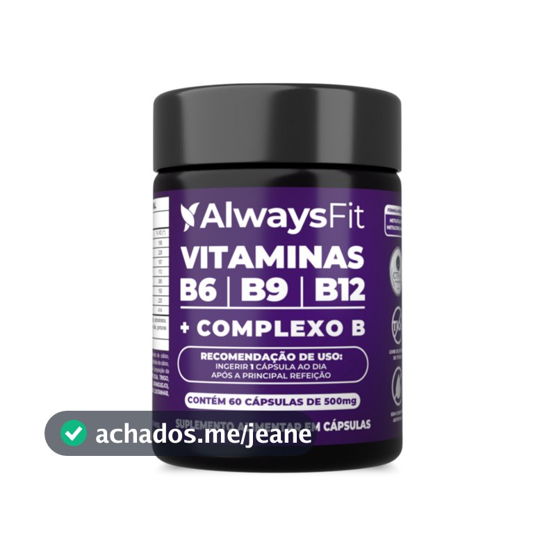 Complexo B AlwaysFit  | Metilfolato + Metilcobalamina + Vitaminas do Complexo B | 60 Cápsulas