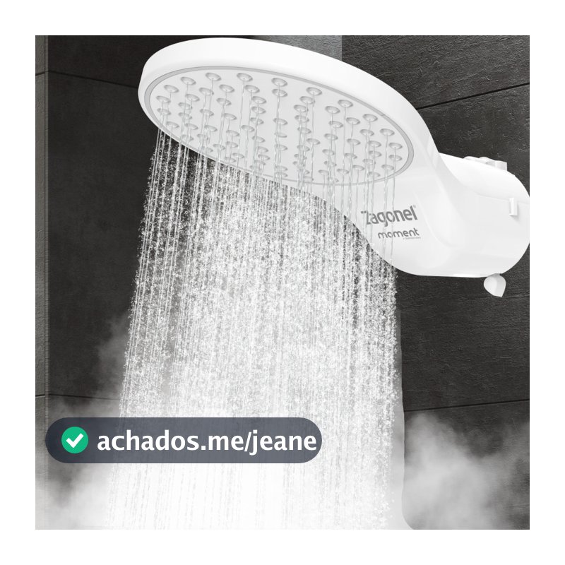Chuveiro Ducha Moment Zagonel 4 Temperaturas Branco Banheiro Elegante Resistente Relaxante Moderno