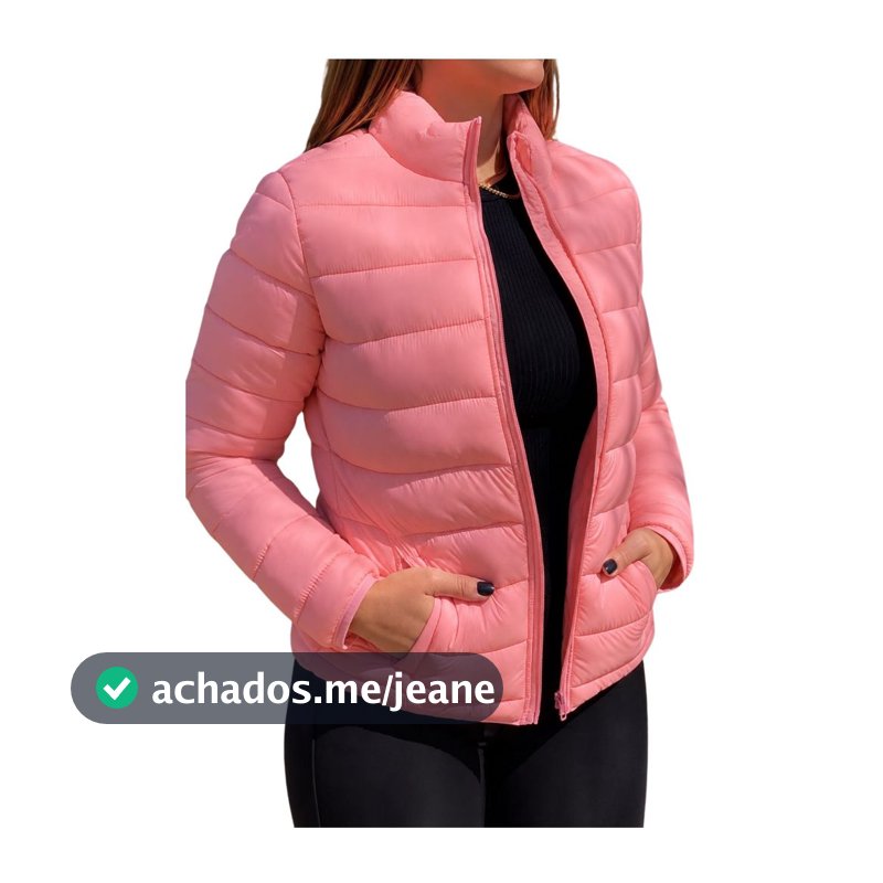 Jaqueta Feminina Puffer Bobojaco Nylon Impermeável Inverno Frio Intenso Slim Fit