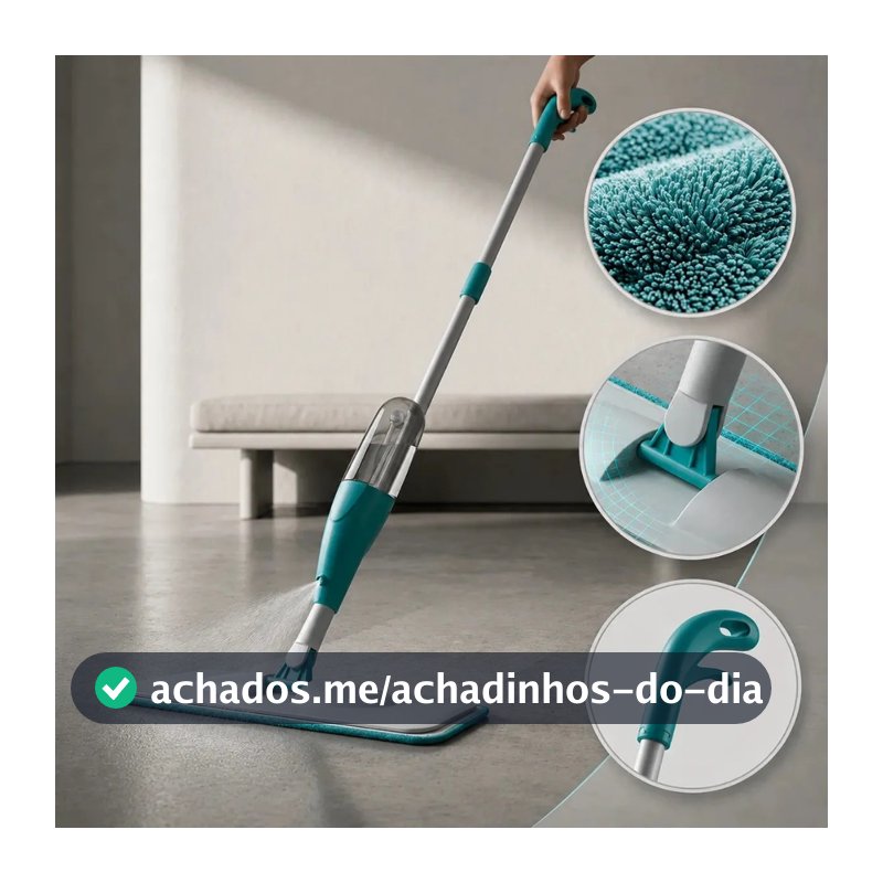 Mop Spray Com Reservatório Esfregão Vassoura Mágica