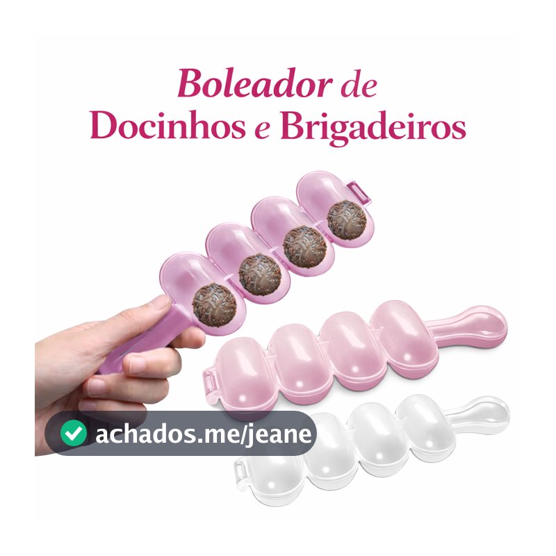 Boleador de Brigadeiro Docinhos Beijinho Enrolador Modelador Fácil e Prático Confeitaria Cor Sortida
