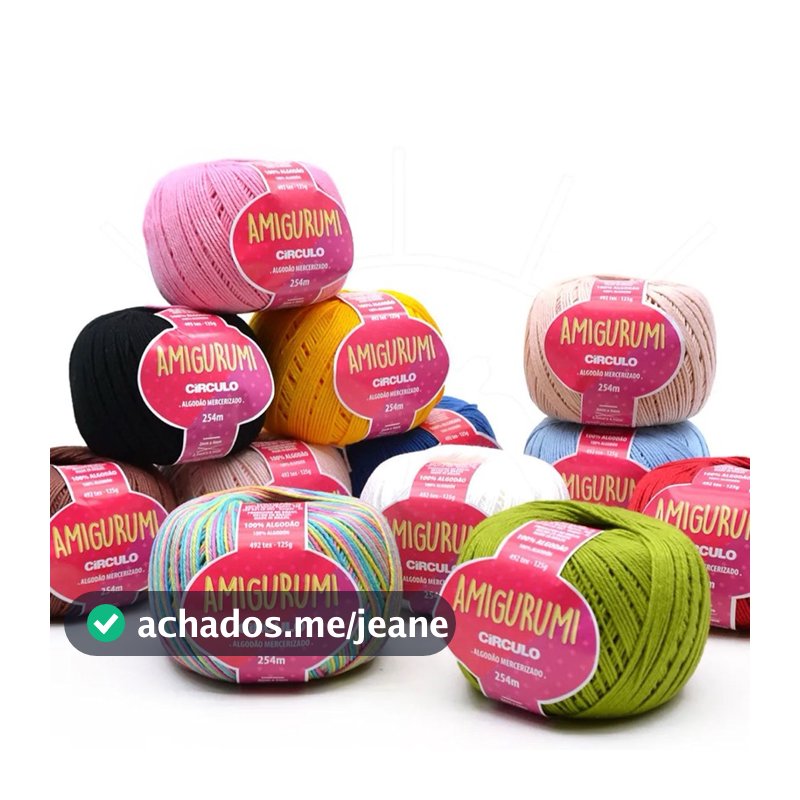 Linha Amigurumi Círculo – 100% Algodão Mercerizado