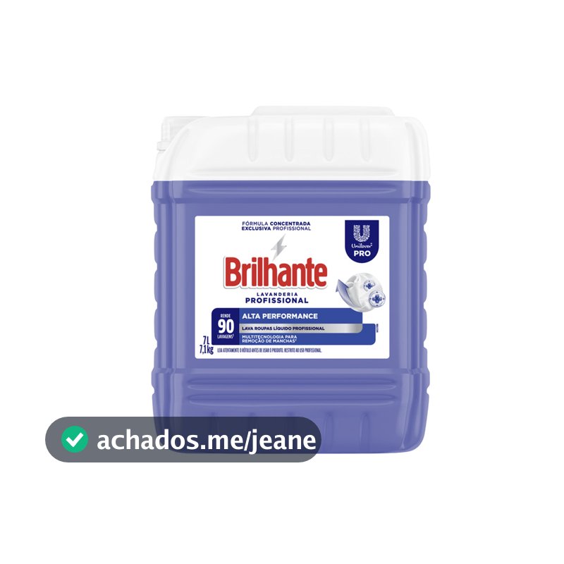 Lava Roupas Líquido Alta Performance 7L Brilhante