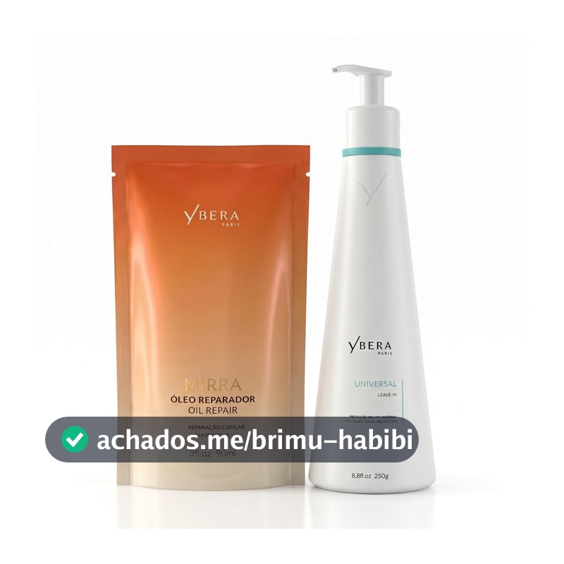 Leave-in Universal 250g + Óleo De Mirra 90ml Refil - Ybera Paris