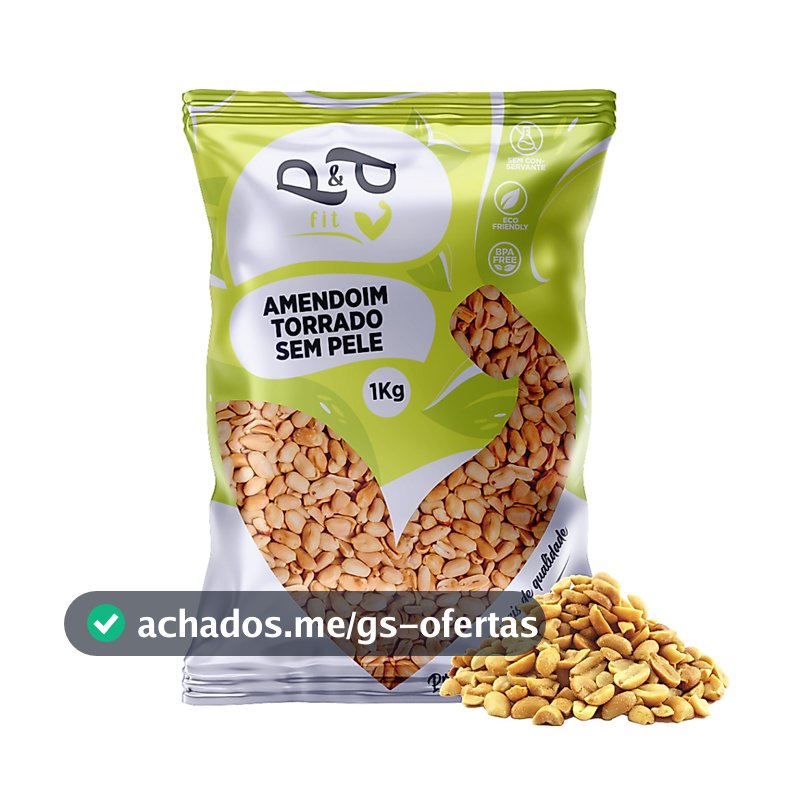 AMENDOIM TORRADO COM ou SEM SAL - P&P