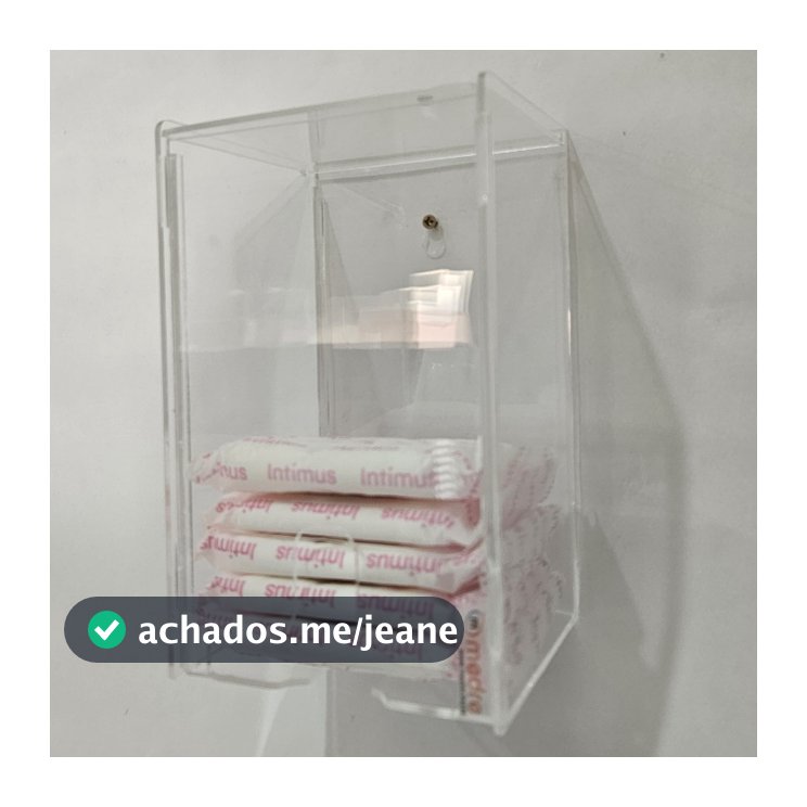 PORTA ABSORVENTE EM ACRÍLICO | SUPORTE PARA ABSORVENTE