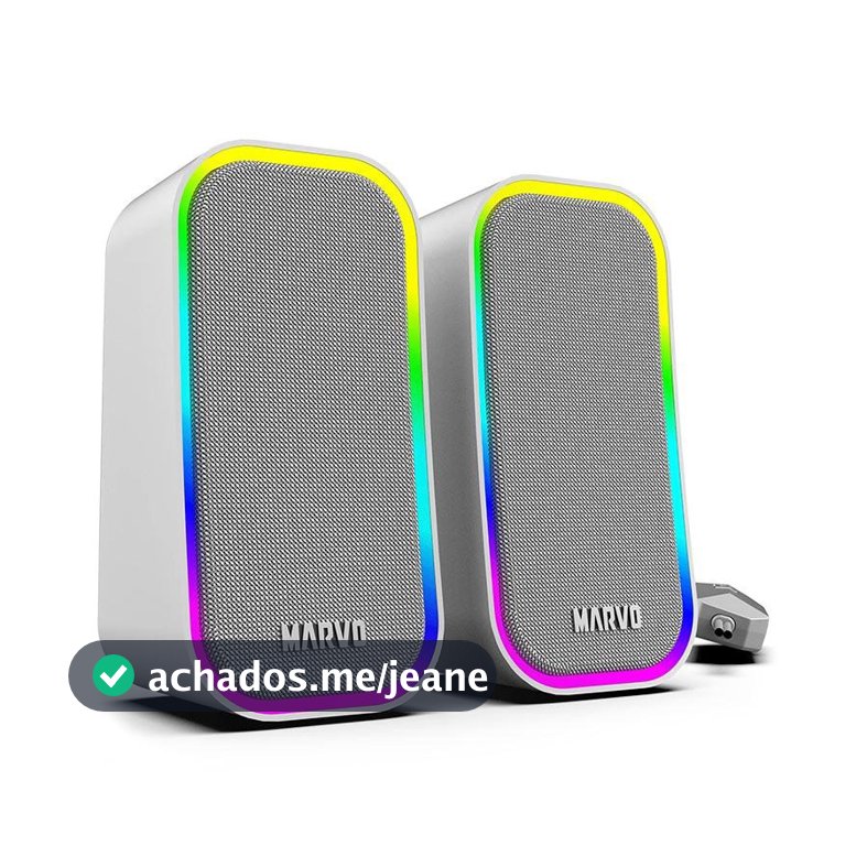 Caixa de Som Marvo SG-285, RGB, 3W RMS, Cinza, SG-285-GY