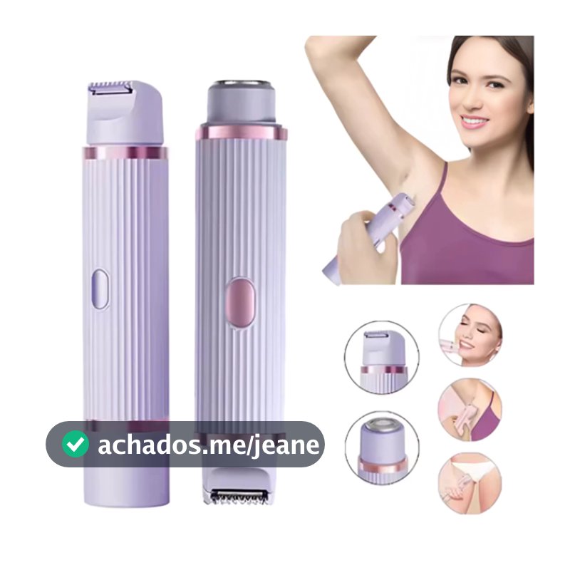 Depilador Removedor De Pelos Facial e Corporal Sem fio Recarregável