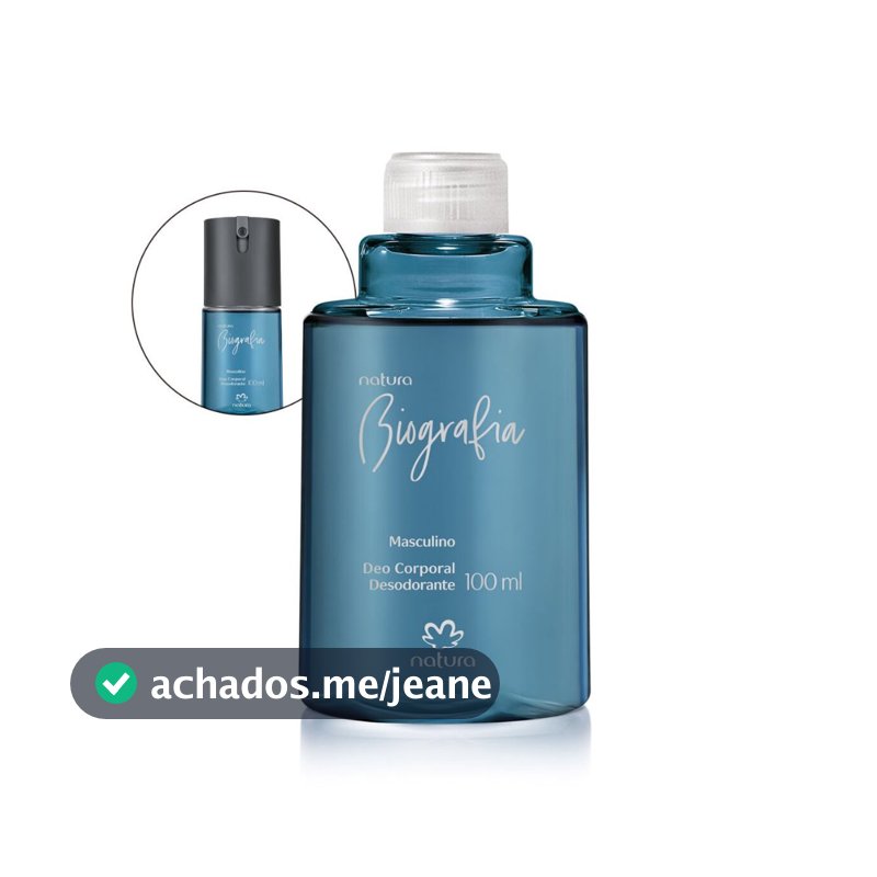 Refil Desodorante Corporal  Biografia Masculino - 100 ml