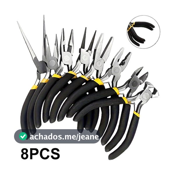 Kit 4/8 Peças De Alicates Para Corte Eletrônico Artesanato & Bijuterias Mini Alicate
